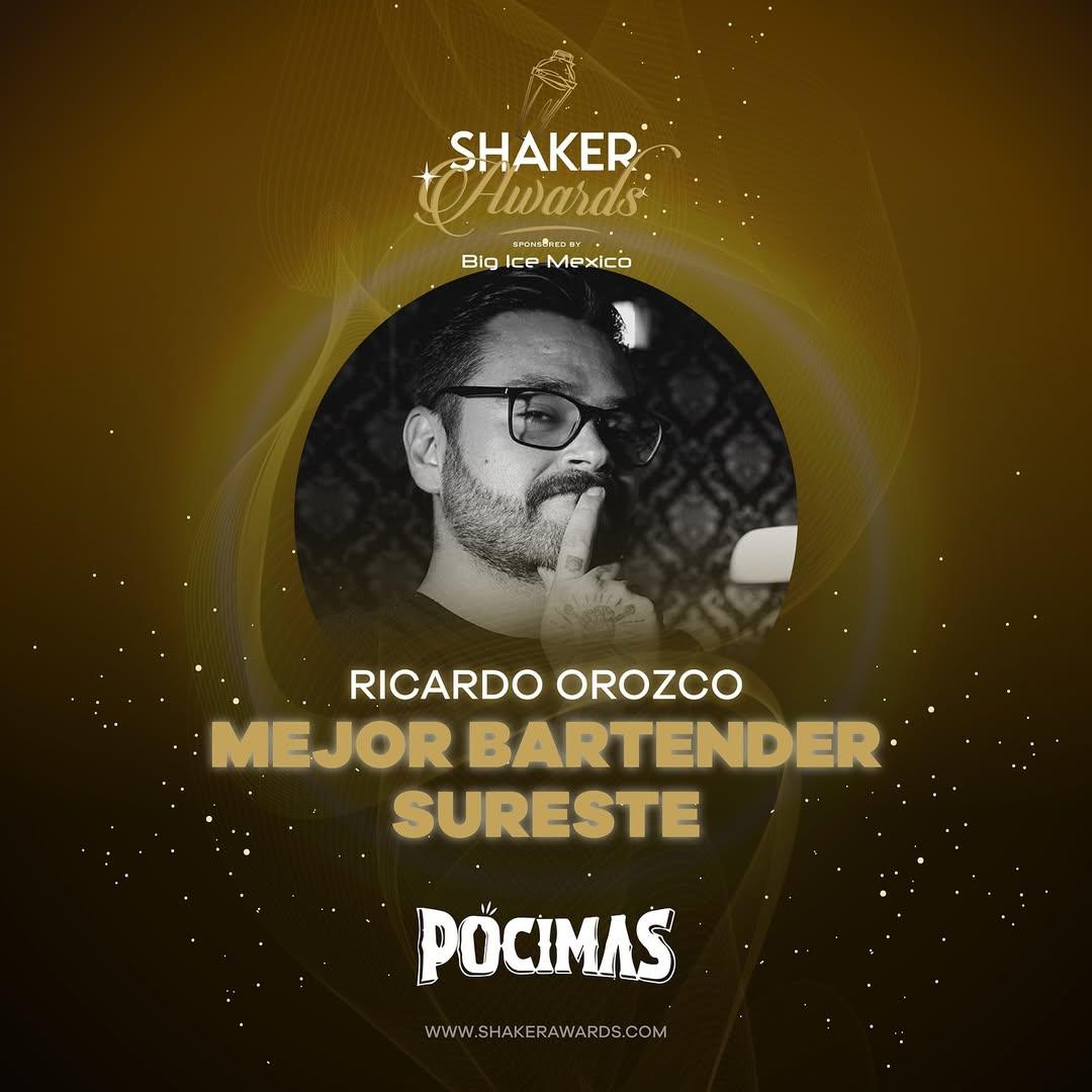¡El ganador a mejor Bartender Sureste es Ricardo Orozco !¡Felicitamos a @ricardo.0rozco en esta edición de Shaker Awards 2024! @bigicemexico @pocimas.mixologia #mexico #shakerawards2024 #Mixologia